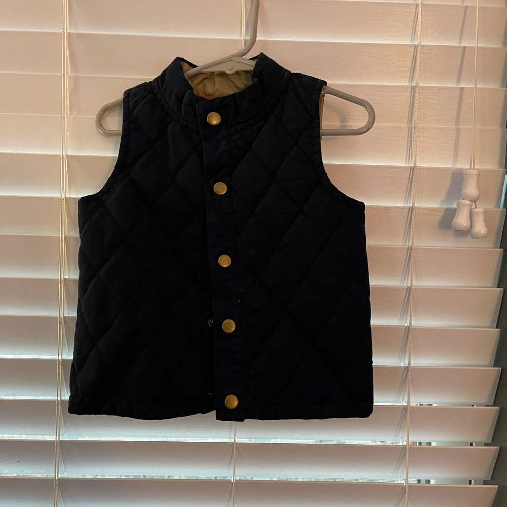 Crown and Ivy navy blue vest. 24 months